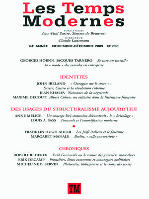 cover image of Les Temps Modernes N° 656